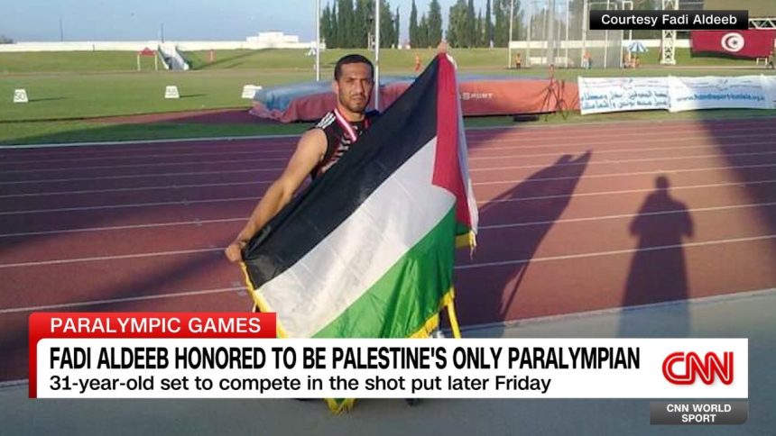 Fadi Aldeeb tells World Sport's Don Riddell what it was like to get the news that he will be the only athlete representing Gaza in this upcoming Paralympics. He also talks about how he became a paraplegic and the tragedies he's experienced. 