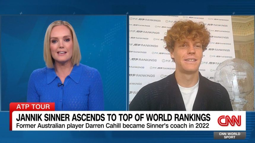 A new generation of tennis stars has begun to emerge over the last couple of years, and Italy's Australian Open champion Jannik Sinner is one of them. He recently made it to the top of the ATP rankings, and he told CNN's Amanda Davies how it feels. 