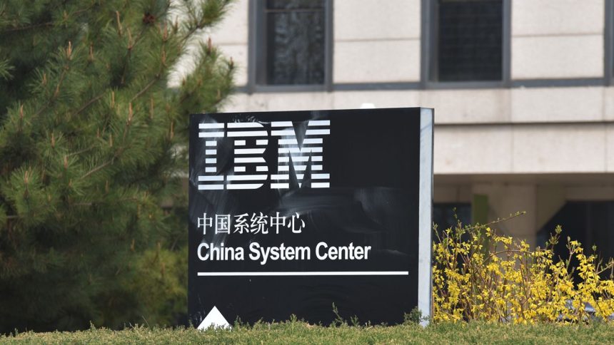 IBM has a long history in China, having first done business in Beijing in 1934.