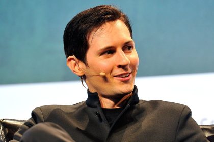 Durov speaking at an event in California in 2015.