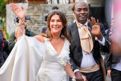 Norway's Princess Märtha Louise and Durek Verrett on their wedding day