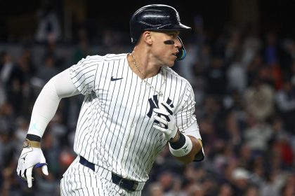 Aaron Judge needs five more home runs to match his career high of 62, set in 2022.