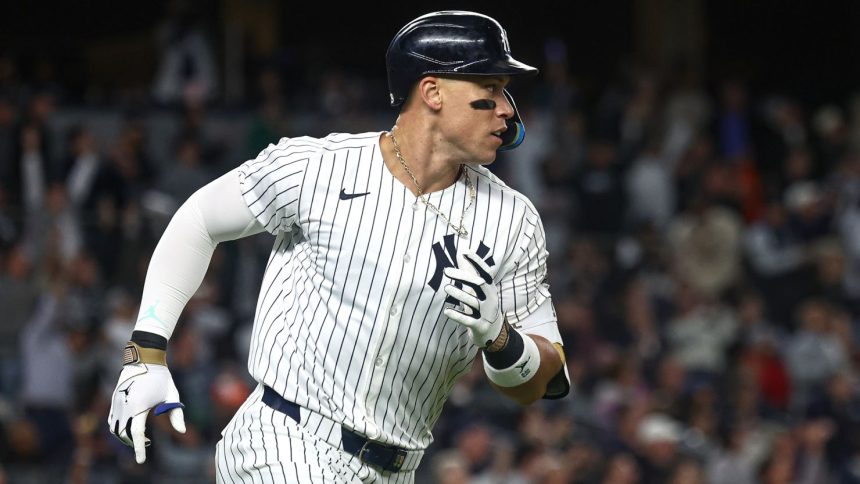 Aaron Judge needs five more home runs to match his career high of 62, set in 2022.