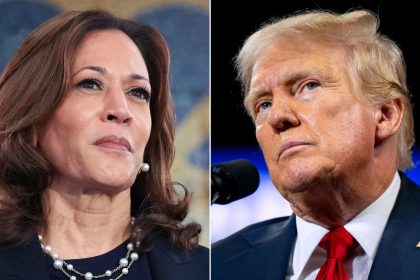 US Vice President Kamala Harris and former President Donald Trump.