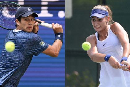 Mackenzie McDonald and Maria Mateas are into the second round of the US Open mixed doubles.