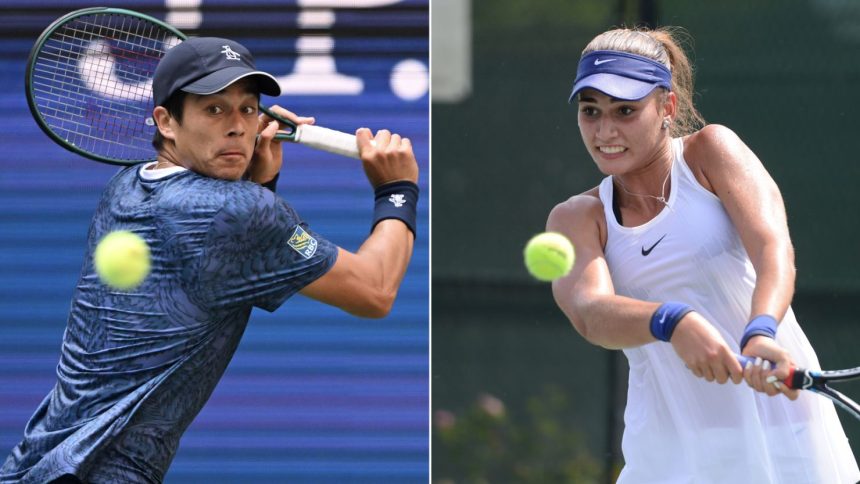 Mackenzie McDonald and Maria Mateas are into the second round of the US Open mixed doubles.