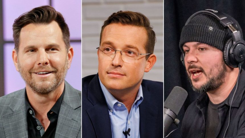 Dave Rubin, Benny Johnson and Tim Pool.