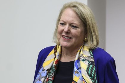 WASHINGTON, DC - SEPTEMBER 29: Virginia Thomas, conservative activist and wife of Supreme Court Associate Justice Clarence Thomas, leaves a closed door meeting with House Select Committee to Investigate the January 6th Attack on the U.S. Capitol, on Capitol Hill on September 29, 2022 in Washington, DC. Last week according to media reports, Thomas's lawyer said she agreed to meet with the committee to answer questions about her work related to the 2020 election. (Photo by Kevin Dietsch/Getty Images)