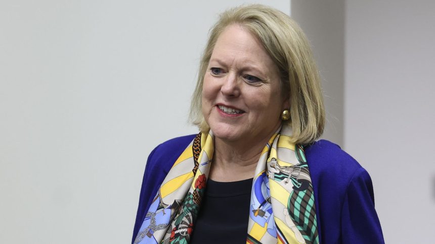 WASHINGTON, DC - SEPTEMBER 29: Virginia Thomas, conservative activist and wife of Supreme Court Associate Justice Clarence Thomas, leaves a closed door meeting with House Select Committee to Investigate the January 6th Attack on the U.S. Capitol, on Capitol Hill on September 29, 2022 in Washington, DC. Last week according to media reports, Thomas's lawyer said she agreed to meet with the committee to answer questions about her work related to the 2020 election. (Photo by Kevin Dietsch/Getty Images)