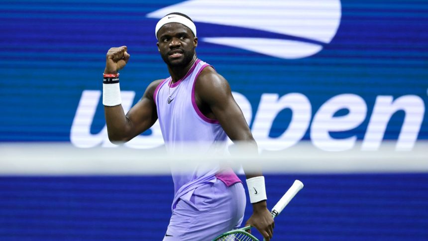 Frances Tiafoe has advanced to the US Open semifinals for the second time, equaling his best result at a major.