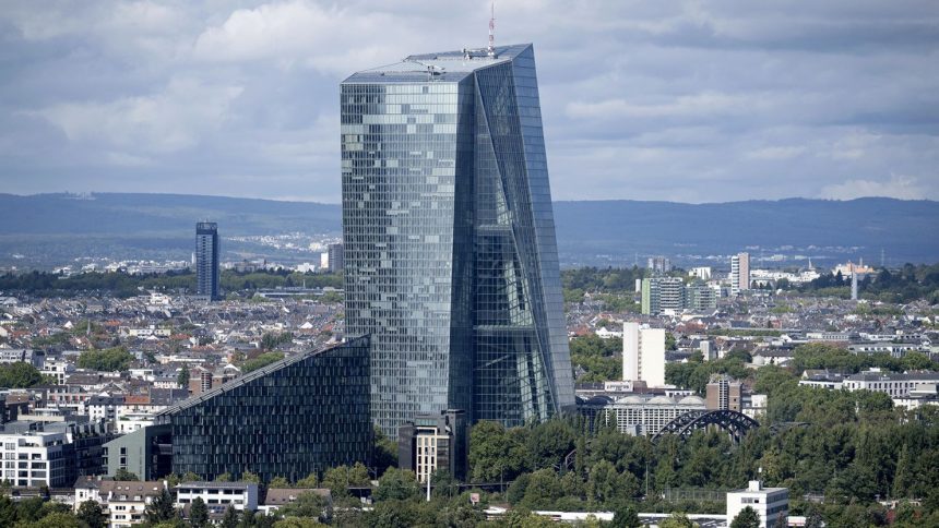 The European Central Bank building in Frankfurt, Germany, pictured on September 9, 2024.