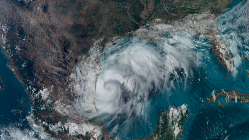 Tropical Storm Francine rages in the Gulf of Mexico early Tuesday.