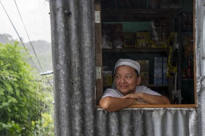 This woman says she can now run a business since peace has returned to the streets.