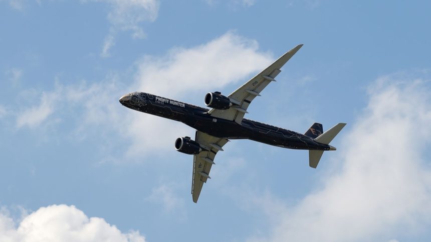 The Embraer E195-E2 is the larger of the E2 variants in Embraer's E-Jet family.