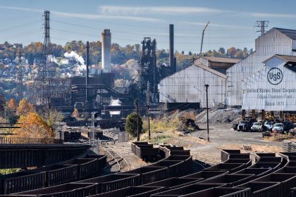 The Edgar Thomas Plant of the United States Steel Corporation in Braddock, Pennsylvania, on October 27, 2022.