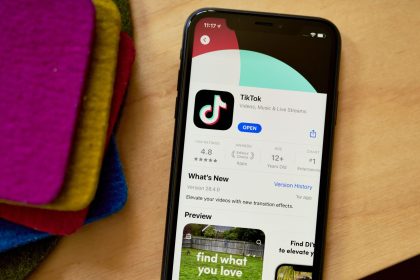 The TikTok application for download in the Apple App store. A three-judge panel will hear the case for and against the US ban on the social media app and decide, likely in a matter of weeks, whether the law is constitutional.