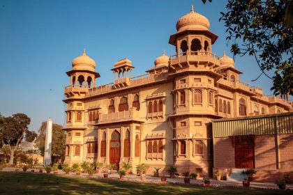 Front view of Mohatta palace in Karachi, Sindh, Pakistan on April 20, 2016.