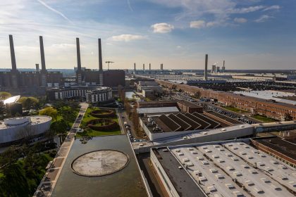 The Volkswagen Group headquarters in Wolfsburg, Germany, pictured in March 2024.