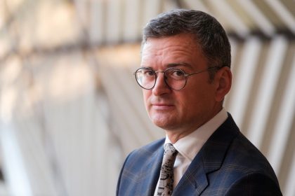 Ukrainian Minister of Foreign Affairs Dmytro Kuleba photographed before a meeting of foreign ministers in Brussels, Belgium on August 29