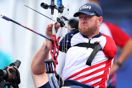 Matt Stutzman won a gold medal at the Paris Paralympic Games.