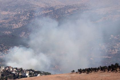 Smoke billows from the site of an Israeli airstrike on the outskirts of the southern village of Rachaya al-Fukhar on September 11, 2024. (Photo by RABIH DAHER / AFP) (Photo by RABIH DAHER/AFP via Getty Images)