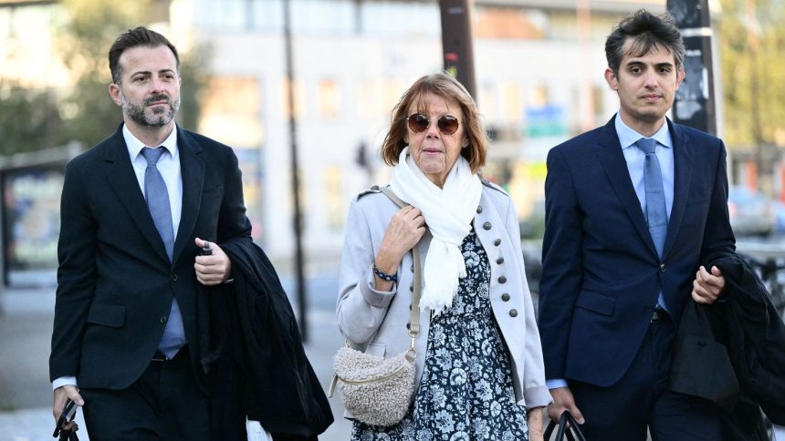 Gisele Pelicot (center) insisted on a public trial to expose her husband and the other men accused of raping her.