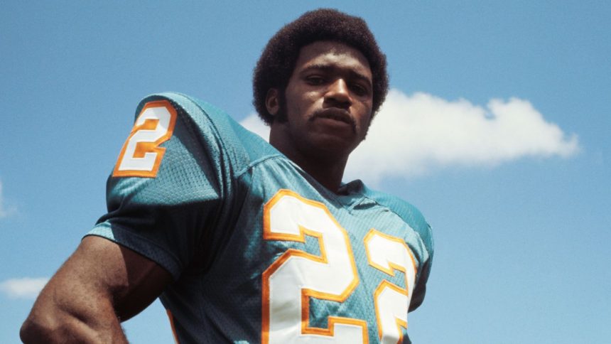 Miami Dolphins running back Eugene "Mercury" Morris helped the Dolphins to back-to-back Super Bowl titles in 1972 and 1973.