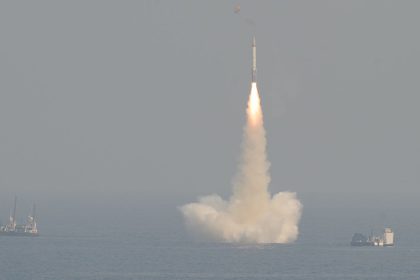 India tested its medium-range submarine-launched ballistic from a secret location in the Bay of Bengal.