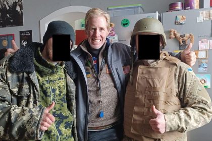 Ryan Wesley Routh (center), who was detained by US authorities on Sunday after an apparent assassination attempt on former President Donald Trump.