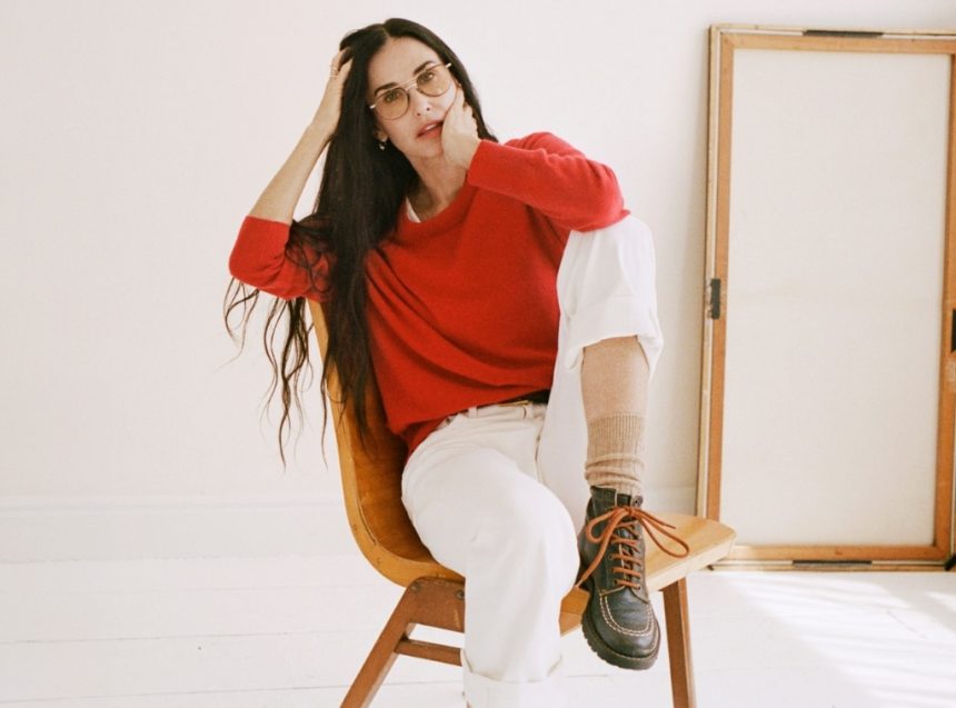 Shop Demi Moore x J.Crew - hero images