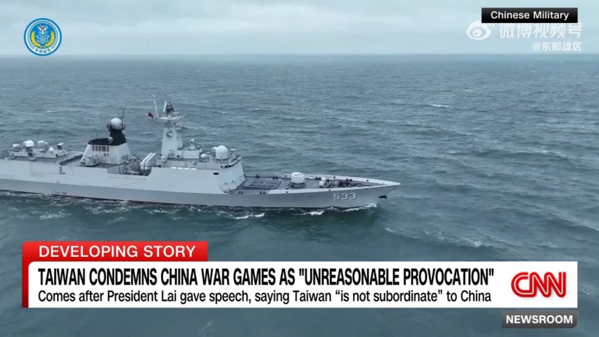 Taiwan has condemned the latest round of Chinese military drills around the island as an “unreasonable provocation” after Beijing deployed warships and fighter jets as a “stern warning” to “separatist acts of Taiwan independence forces.'' CNN's Will Ripley has more. 