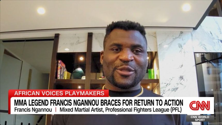 Francis Ngannou hasn’t been in the cage since defeating Ciryl Gane by unanimous decision in early 2022. That fight wound up being the Cameroonian’s last bout in UFC, as he left the company soon afterward. In early 2023, the former heavyweight champion signed with the PFL (Professional Fighters League). Ngannou had spent the past 18 months in the boxing ring And now he's back in MMA, with Ngannou facing Renan Ferreira in his PFL debut this weekend in Saudi Arabia, in the modestly named "Battle of the Giant: Brace for Impact". The 38-year-old remains supremely confident, as he's been telling World Sport's Patrick Snell.