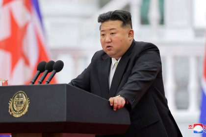 North Korean leader Kim Jong Un pictured on September 10.