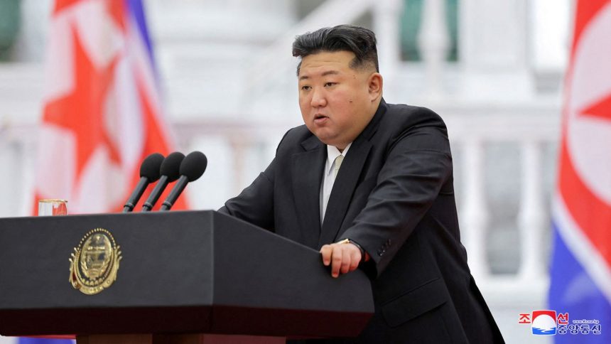 North Korean leader Kim Jong Un pictured on September 10.