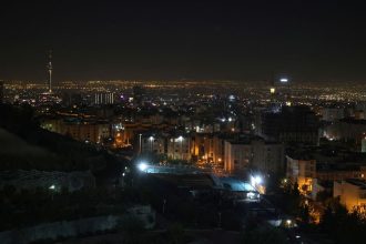 A general view of the Iranian capital Tehran after Israel launched what it said was strikes on Iranian military targets, on October 26, 2024.