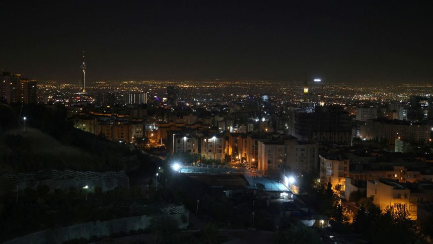 A general view of the Iranian capital Tehran after Israel launched what it said was strikes on Iranian military targets, on October 26, 2024.