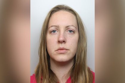 CHESHIRE, ENGLAND - NOVEMBER 2020: In this handout photo provided by Cheshire Constabulary, Lucy Letby has a headshot taken while in police custody in November 2020. Letby, a former nurse at Countess of Cheshire Hospital, was convicted of murdering seven babies, and attempting to murder six more, in the hospital's neonatal ward between 2015 and 2016. (Handout Photo by Cheshire Constabulary via Getty Images)