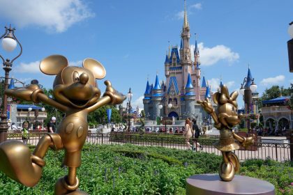 The Cinderella Castle is seen at the Magic Kingdom at Walt Disney World in 2023.