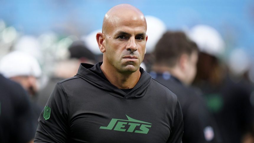 New York Jets fired head coach Robert Saleh after three-plus seasons with the team. (AP Photo/Jacob Kupferman)