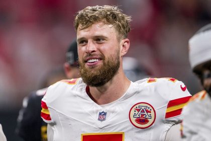 Butker appears in the Chiefs' game against the Atlanta Falcons last month.