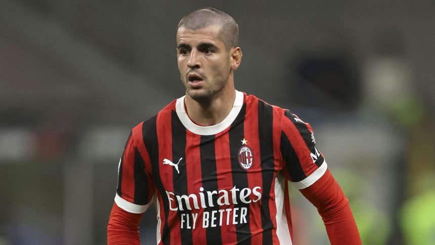 Álvaro Morata joined AC Milan at the start of this season.