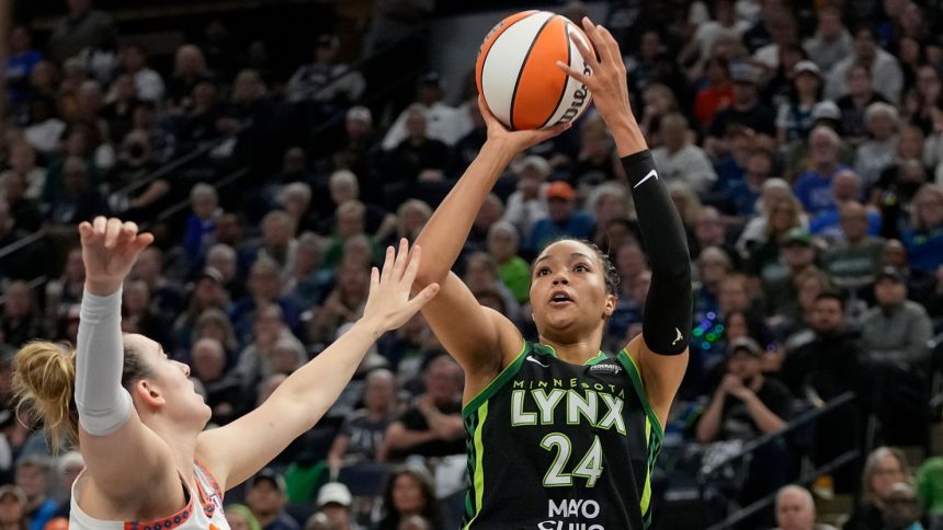 Minnesota Lynx star Napheesa Collier led all scorers with 27 points in her team's WNBA semifinal win.