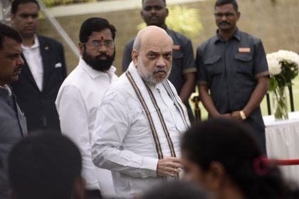 India's Home Minister Amit Shah is seen in Mumbai, India, on October 10, 2024.