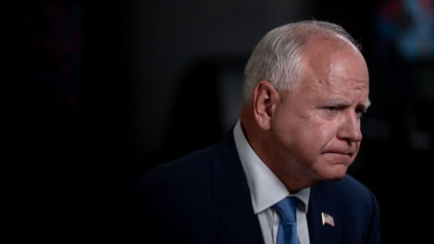 Minnesota Gov. Tim Walz is interviewed by CNN’s Dana Bash in Savannah, Georgia, on August 29.