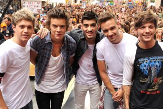 (From left) Niall Horan, Harry Styles, Zayn Malik, Liam Payne and Louis Tomlinson of One Direction on NBC's 'Today' in 2013 in New York City.