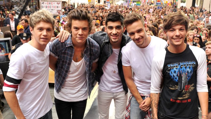 (From left) Niall Horan, Harry Styles, Zayn Malik, Liam Payne and Louis Tomlinson of One Direction on NBC's 'Today' in 2013 in New York City.