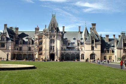 The Biltmore house is a French Renaissance-inspired chateau near Asheville, North Carolina, built by George Washington Vanderbilt II between 1888 and 1895.