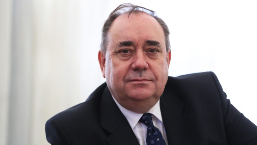 Alex Salmond at The Champany Inn Linlithgow in Edinburgh, Scotland, in 2018.