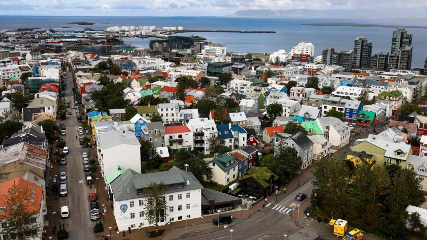 The downtown area of Reykjavik, pictured in September 2021.