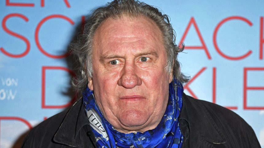 French actor Gérard Depardieu, pictured in Berlin, Germany, in January 2023